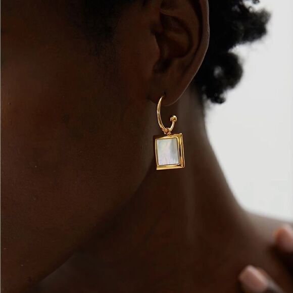 #21 New Natural Shell Drop Earrings - Picture 1 of 15